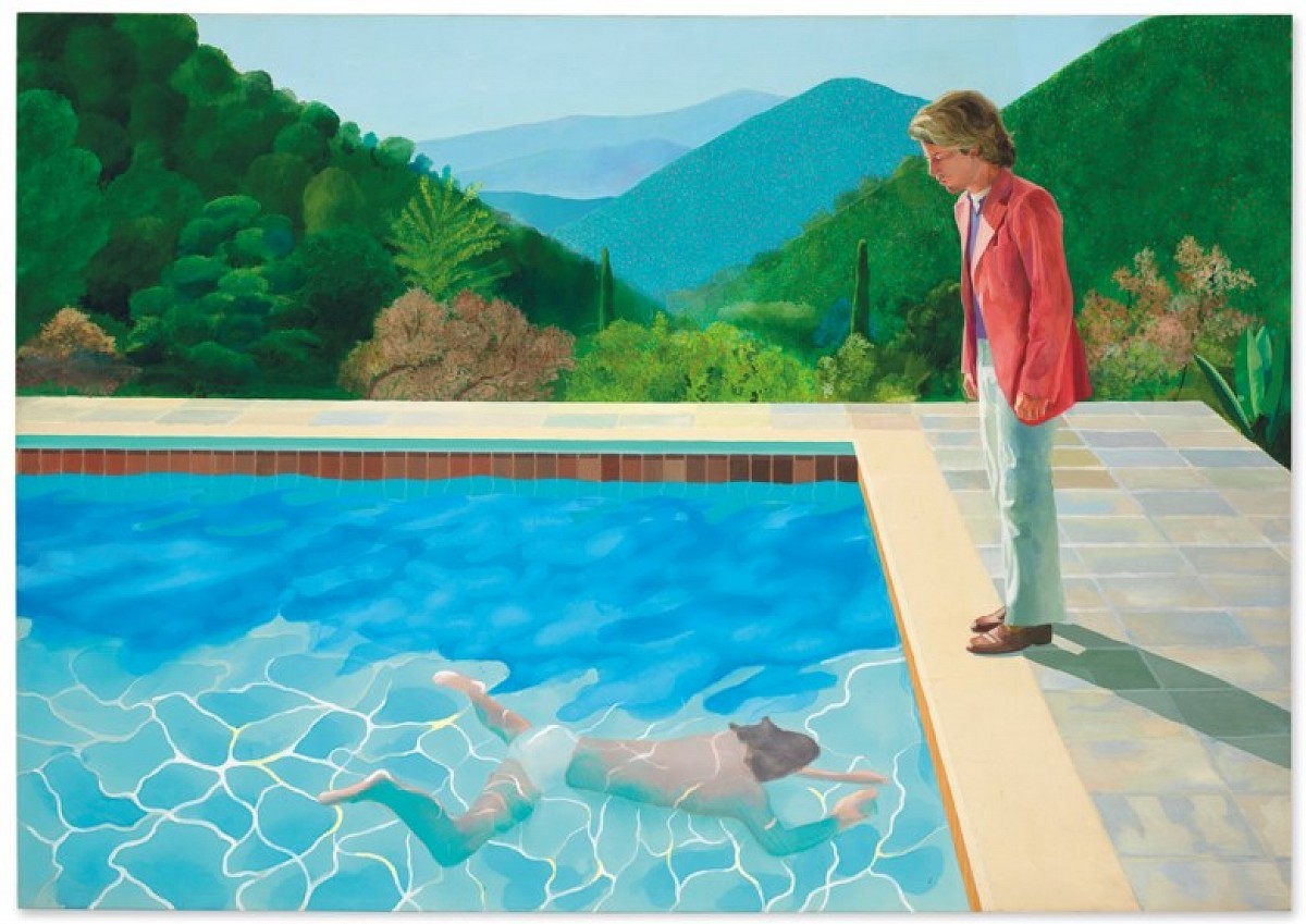 DAVID HOCKNEY, PORTRAIT OF AN ARTIST (POOL WITH TWO FIGURES), 1972