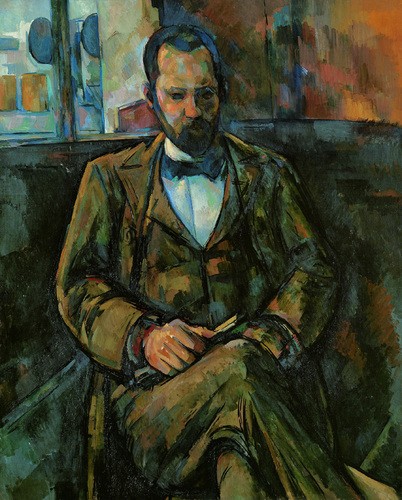 PAUL CÉZANNE, PORTRAIT OF AMBROISE VOLLARD, 1899. (COURTESY OF MUSÉE DES BEAUX-ARTS)