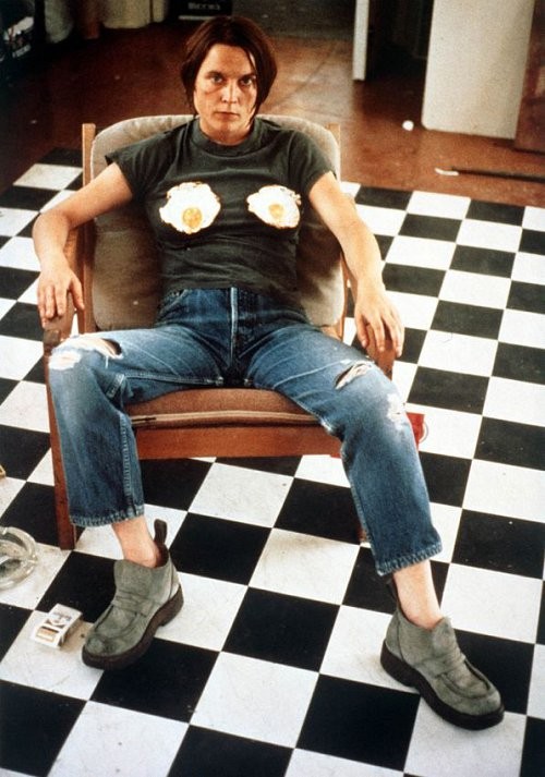 SELF PORTRAIT WITH FRIED EGGS, 1996